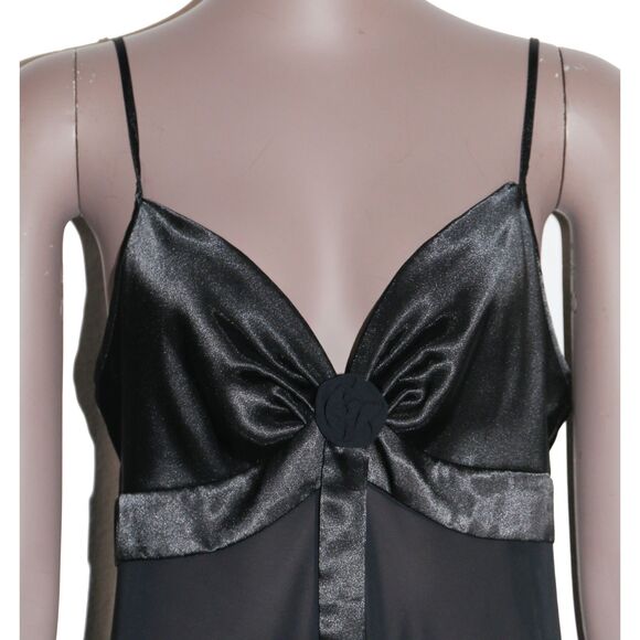 Victorias Secret Satin Sheer Slip Dress Teddy Lingerie Size Medium - Picture 4 of 4